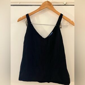 Women's Black Sleeveless Top